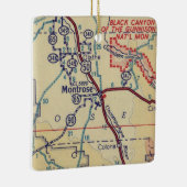 Montrose CO Vintag Map Keramikornament (Rechts)