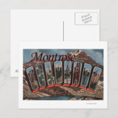 Montrose, Colorado - Große Buchstabenszenen Postkarte (Vorne/Hinten)