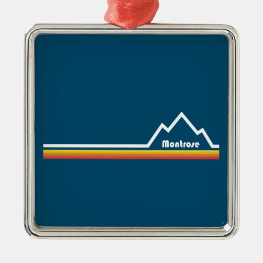 Montrose, Colorado Ornament Aus Metall (Vorne)