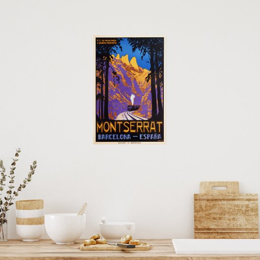 MONTSERRAT Barcelona Poster (Küche)