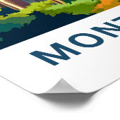 Montserrat Caribbean Travel Print Poster (Ecke)