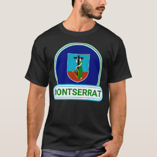 Montserrat Country Abzeichen T-Shirt