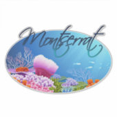 Montserrat decal aufkleber (Vorderseite)