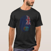 Montserrat fingerprint flag T-Shirt (Vorderseite)