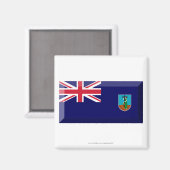 Montserrat Flag Jewel Magnet (Vorderseite/Rückseite)