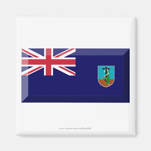 Montserrat Flag Jewel Magnet (Vorne)