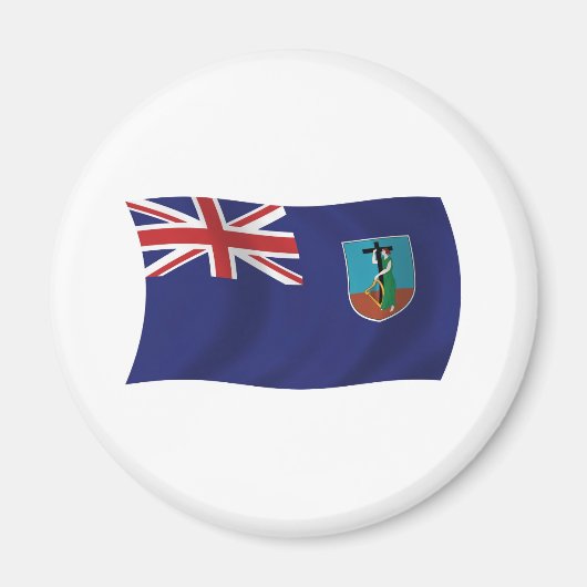 Montserrat Flag Magnet (Vorne)