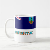 Montserrat-Flagge mit Namen Kaffeetasse (Links)