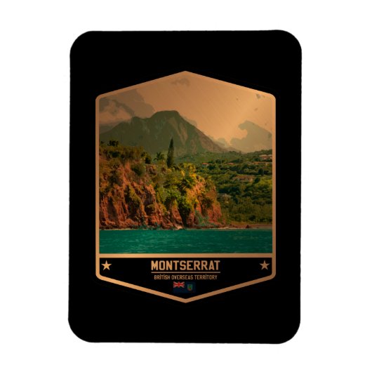 Montserrat Magnet (Vertikal)