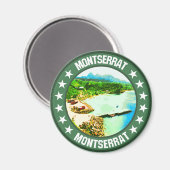 Montserrat Magnet (Vorderseite/Rückseite)