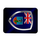 Montserrat Metallic Emblem Magnet (Horizontal)