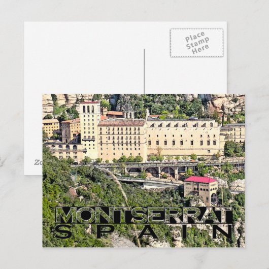 Montserrat Postkarte (Vorne/Hinten)