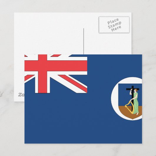 Montserrat Postkarte (Vorne/Hinten)