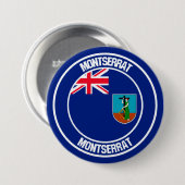 Montserrat Round Emblem Button (Vorne & Hinten)