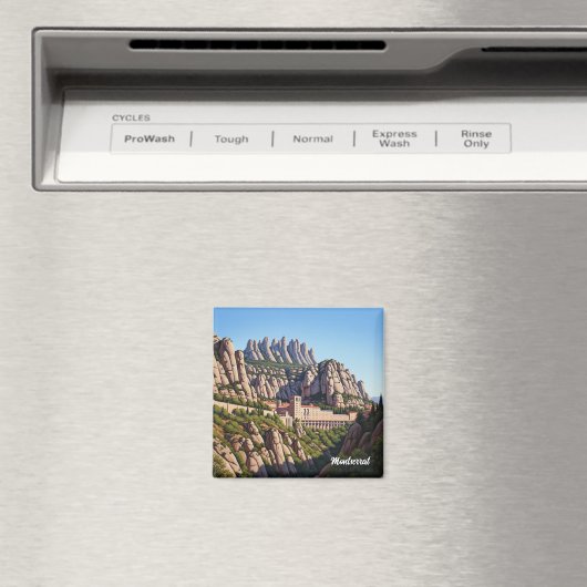 Montserrat Spain Magnet (In Situ (Geschirrspüler))