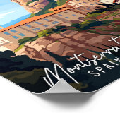 Montserrat Spanien Kunstzeitalter Poster (Ecke)