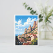 Montserrat Spanien Kunstzeitalter Postkarte (Stehend Vorderseite)