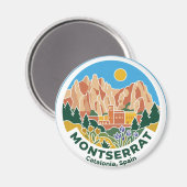 Montserrat Spanien Magnet (Vorderseite/Rückseite)
