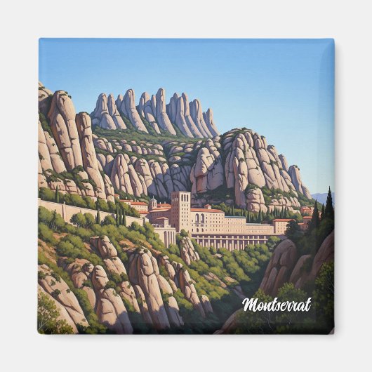 Montserrat Spanien Magnet (Vorne)