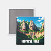 Montserrat Spanien Magnet (Vorderseite/Rückseite)