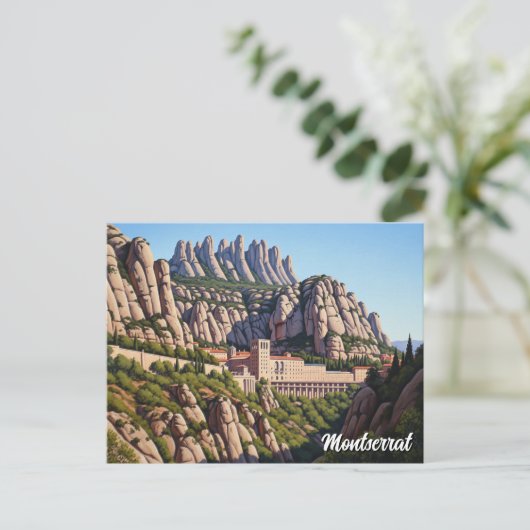 Montserrat Spanien Postkarte (Stehend Vorderseite)
