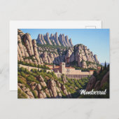 Montserrat Spanien Postkarte (Vorne/Hinten)