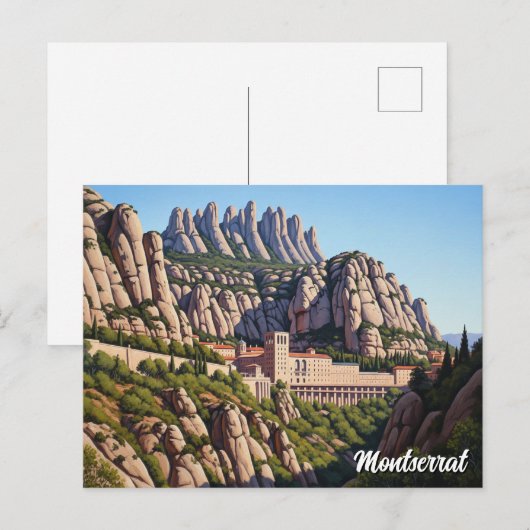 Montserrat Spanien Postkarte (Vorne/Hinten)