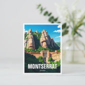 Montserrat Spanien Postkarte (Stehend Vorderseite)