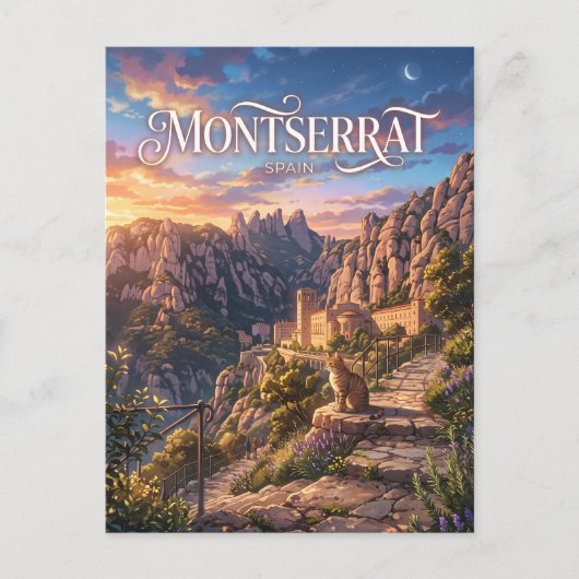 Montserrat Spanien Postkarte (Vorderseite)