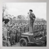 Monty adressing the troops - WW2 - 1944 Poster (Vorne)