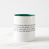 Monty Hall Zweifarbige Tasse (Mittel)
