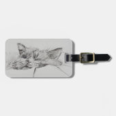 Monty schläfriger Junge Gepäckanhänger (Vorderseite horizontal)