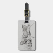 Monty schläfriger Junge Gepäckanhänger (Vorderseite vertikal)