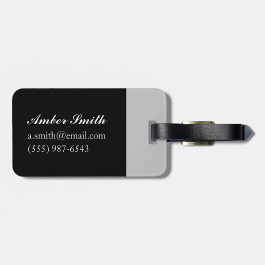 Monty schläfriger Junge Gepäckanhänger (Rückseite horizontal)