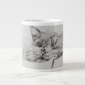 Monty schläfriger Junge Jumbo-Tasse (Vorderseite)