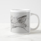 Monty schläfriger Junge Jumbo-Tasse (Rechts)