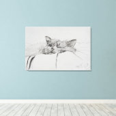 Monty sleepy leinwanddruck (Insitu (Holzboden))