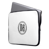 Monty & Strong - Neopren Laptop Schlauch 35 cm Laptopschutzhülle (Vorderseite Links)