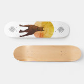 Monty & Strong - Pfirsiche Skateboard (Horizontal)