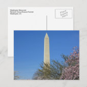 Monument Cherry Blossom Festival Postkarte (Vorne/Hinten)
