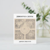 Monument Circle in Indianapolis, Indiana 1929 Postkarte (Stehend Vorderseite)