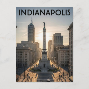 Monument Circle Indiana Indianapolis Postkarte