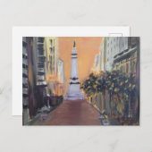 Monument Circle - Indianapolis, Indiana Postkarte (Vorne/Hinten)