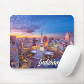 Monument Circle, Indianapolis, Indiana, USA Mousepad (Mit Mouse)