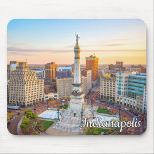 Monument Circle, Indianapolis, Indiana, USA Mousepad