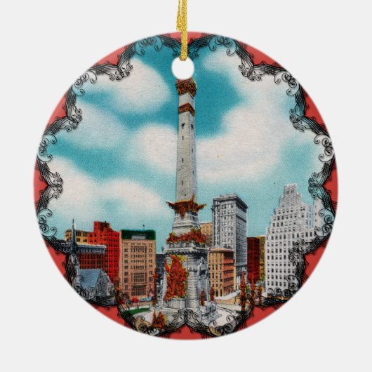 Monument Circle Viktorianisch Ornament (Hinten)