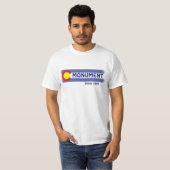 Monument Colorado Flaggenwert T-Shirt (Vorne ganz)