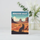 Monument Coyote Valle Navajo Nation Souvenir Postkarte (Stehend Vorderseite)