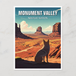 Monument Coyote Valle Navajo Nation Souvenir Postkarte