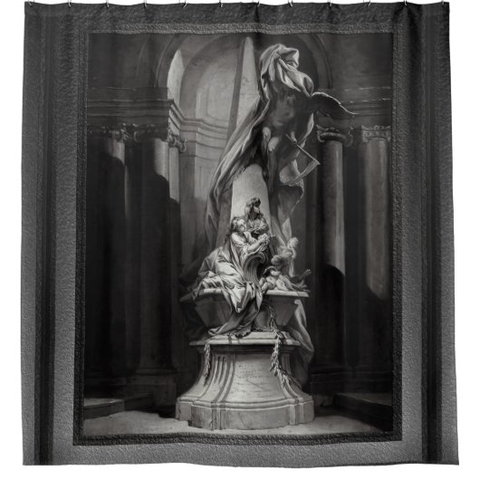 Monument Mignard von François Boucher Duschvorhang (Vorderseite)